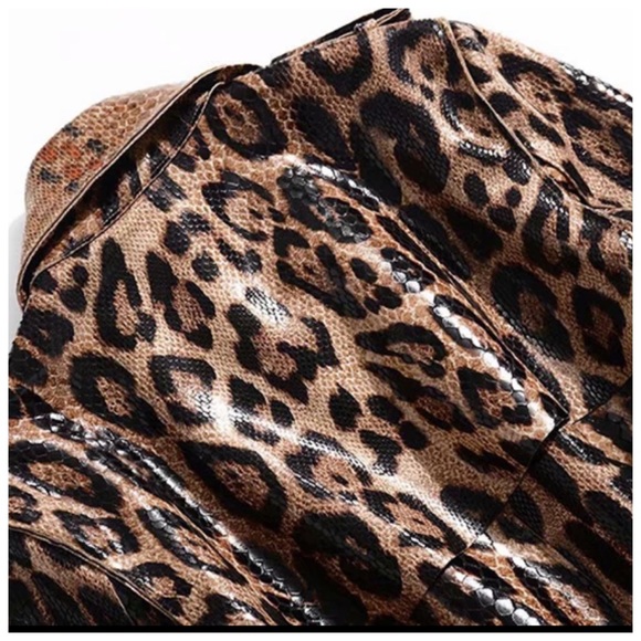 The Sheronda Reptile Print Trench Coat Jacket - Picture 7 of 12